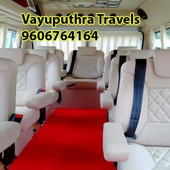 Tempo traveller rentals in Bangalore - 9 seater